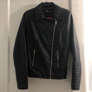 Black leather jacket